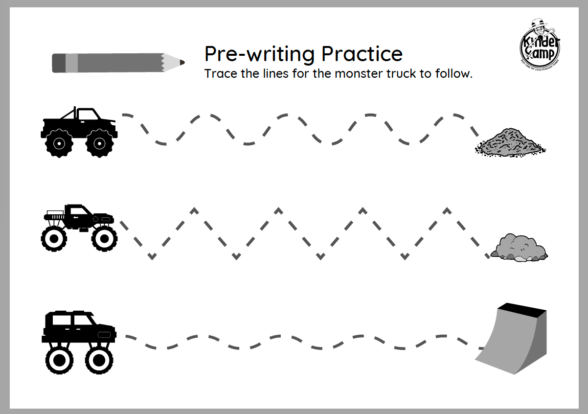 Pre Writing Practice Activity - Downloadable