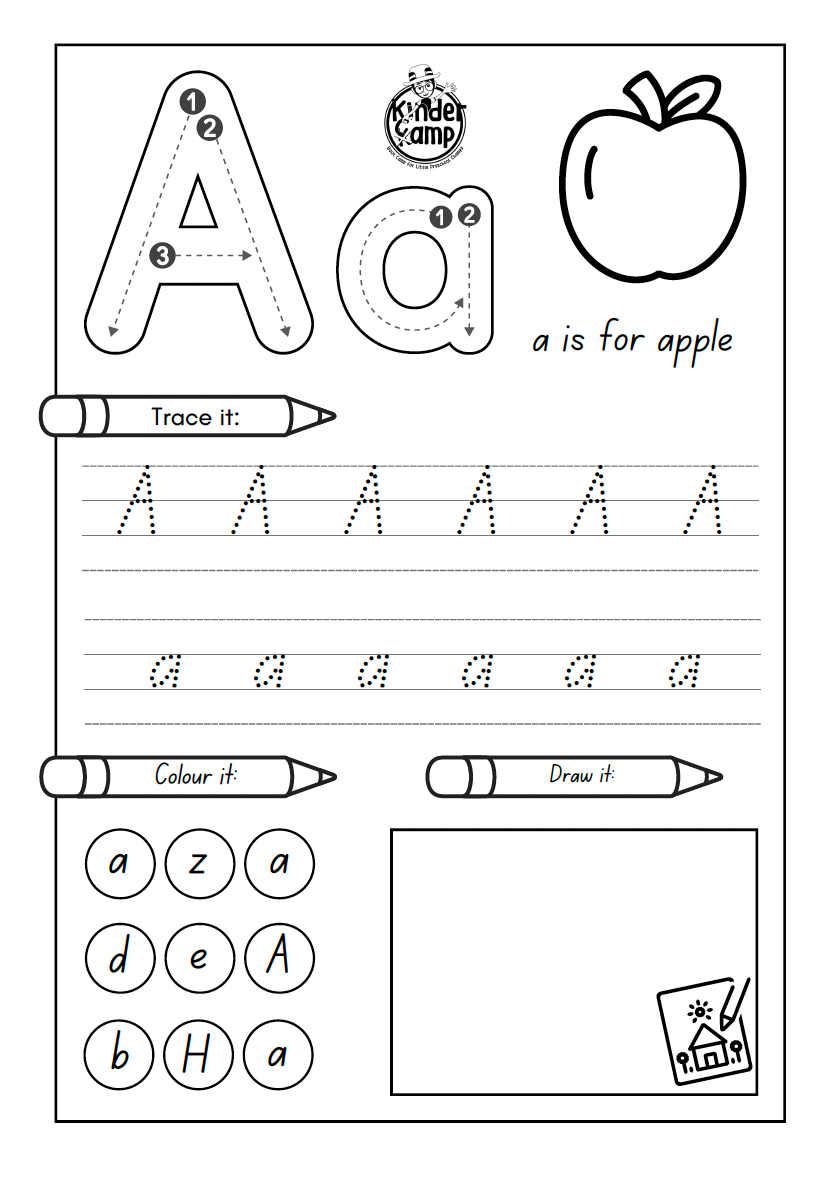 Clever Kenny's Alphabet Worksheet A-Z