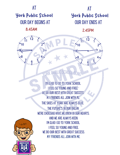 Tailored Kindergarten Orientation Kits - Including essential items and your school School Readiness Story Kit $14.99per student. minimum order 80